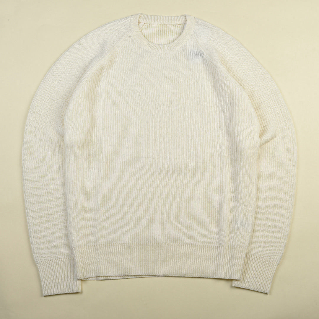 MAGLIONE GIROCOLLO BIANCO