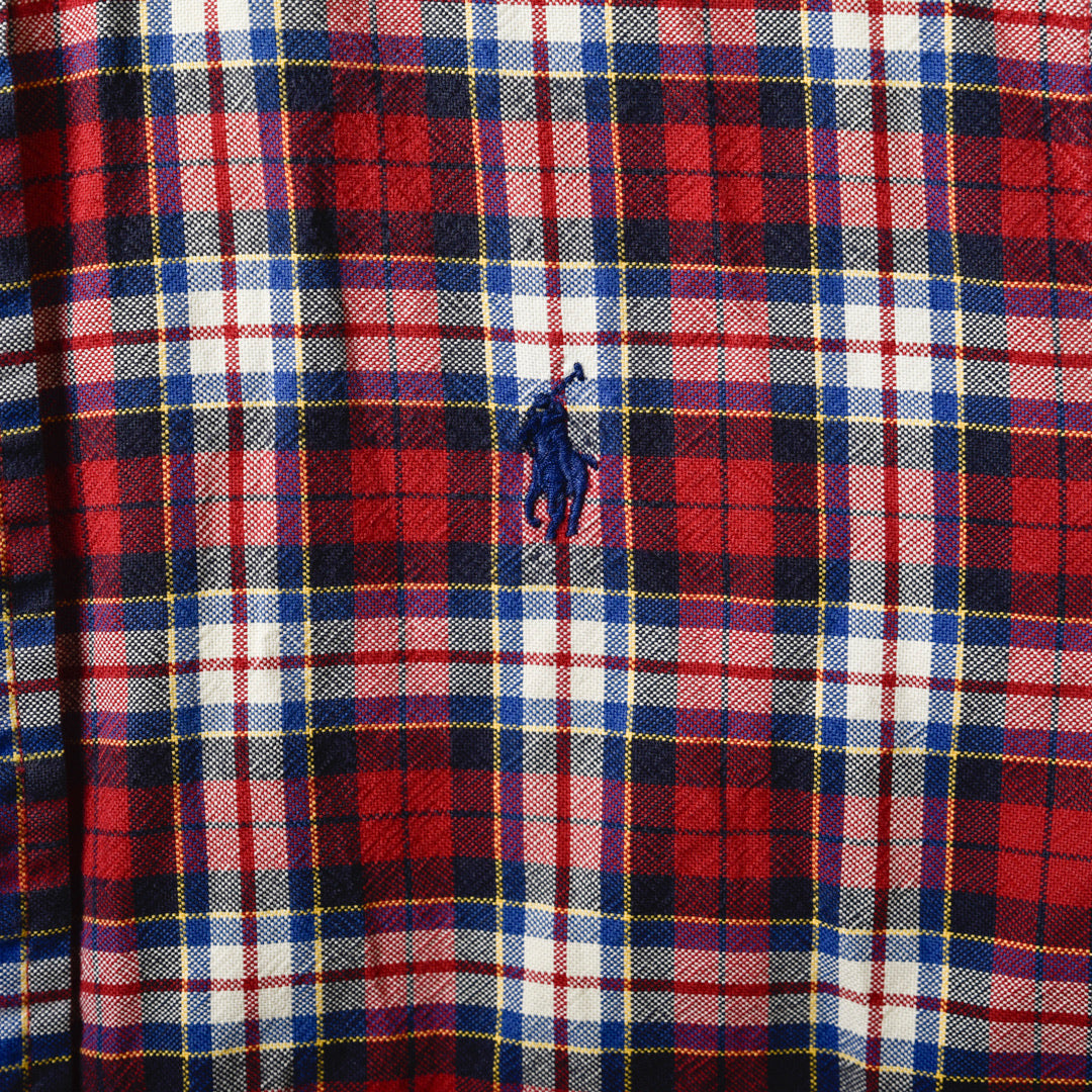 CAMICIA A QUADRI ROSSA/BLU - S