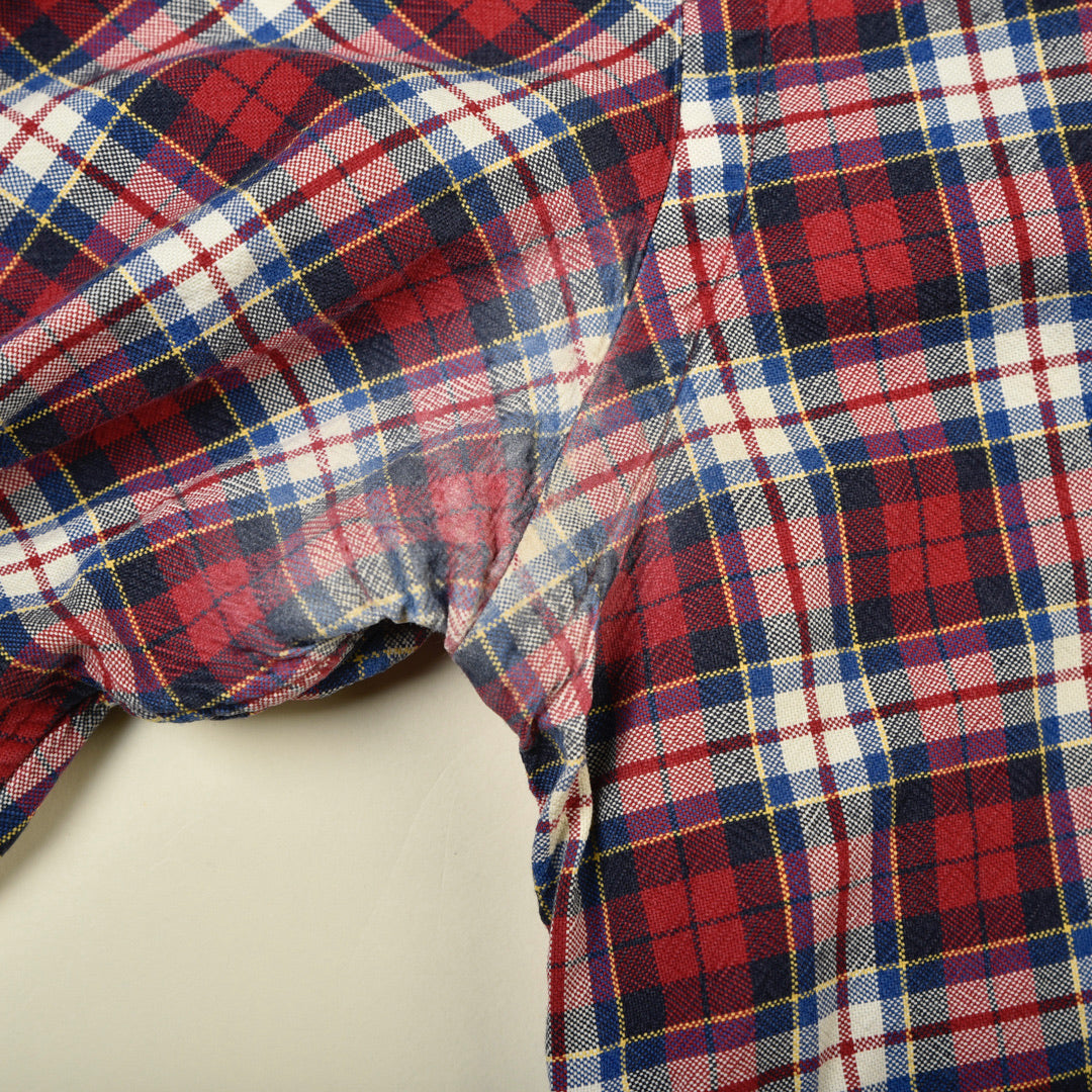 CAMICIA A QUADRI ROSSA/BLU - S