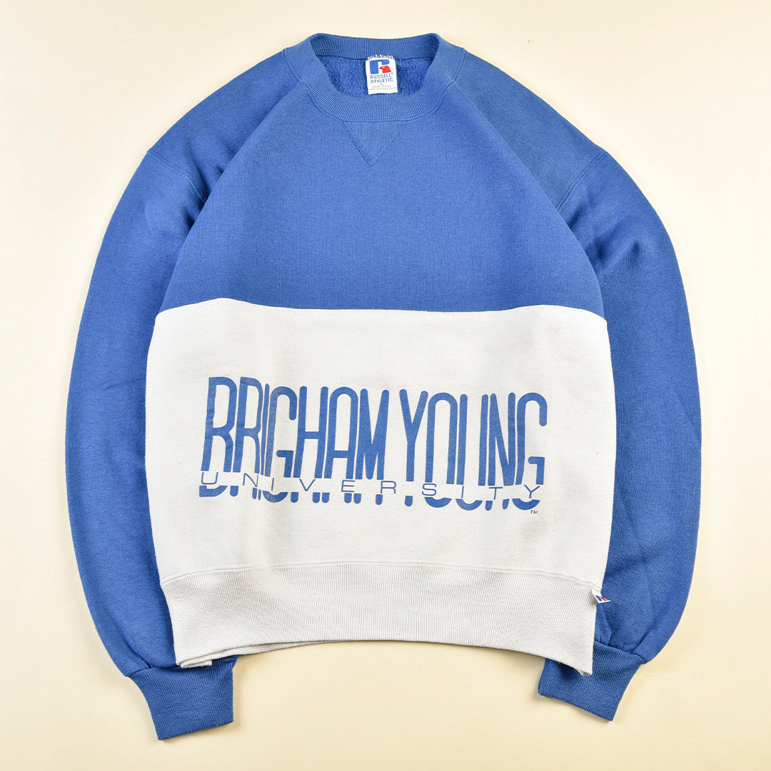 FELPA BRIGHAM YOUNG BIANCA/BLU - L