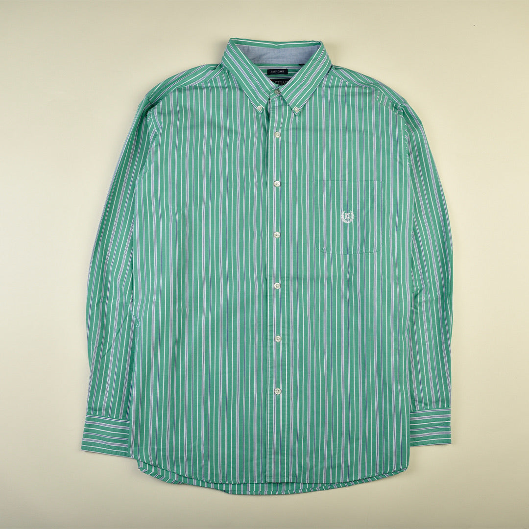 CAMICIA STRIPES VERDE - XL