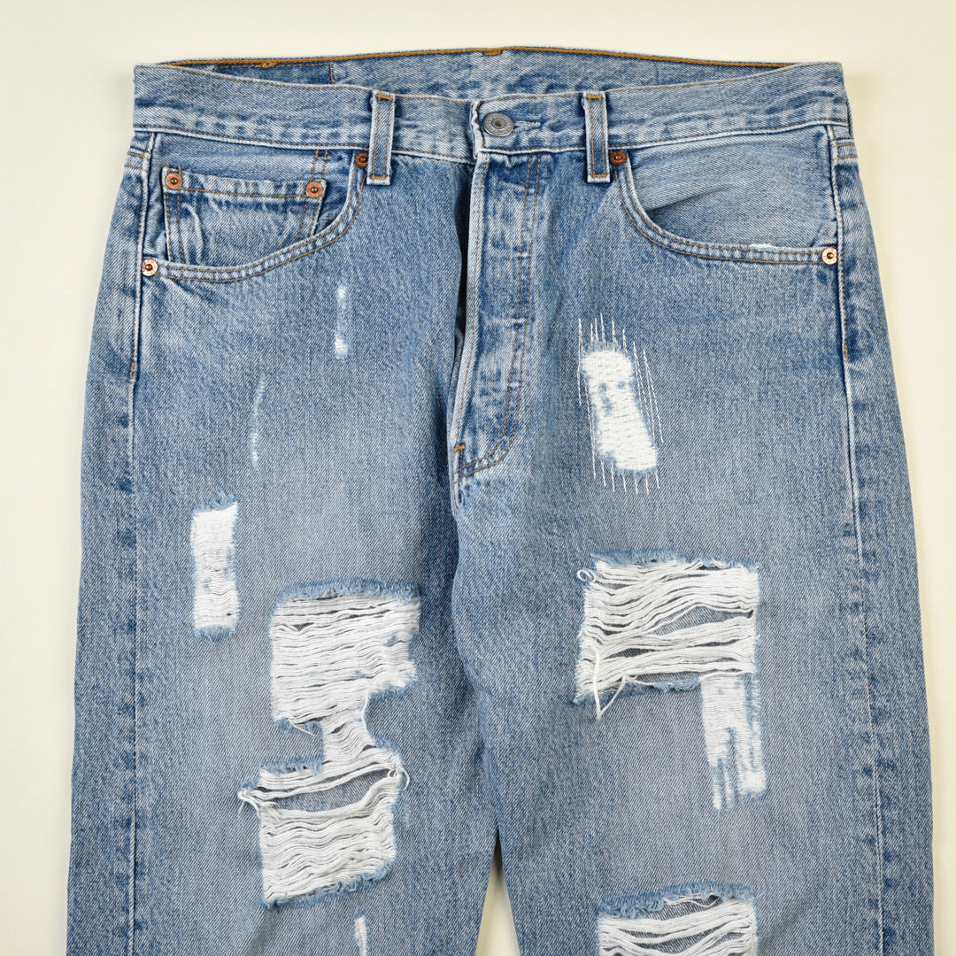 JEANS 501 DISTRESSED - 32x36