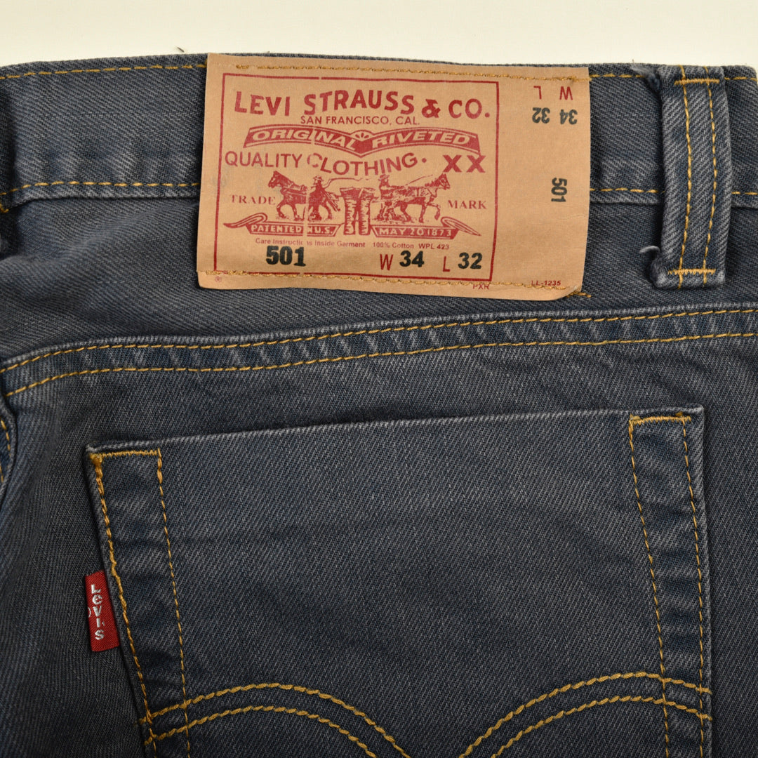 JEANS 501 DARK WASH - 34x32