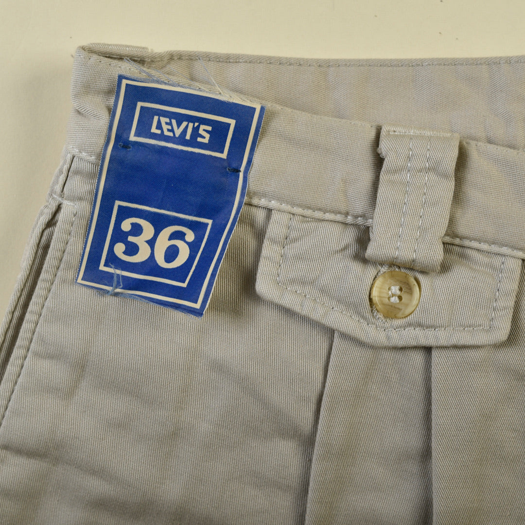 PANTALONI CHINO HAND DYED BEIGE - 36