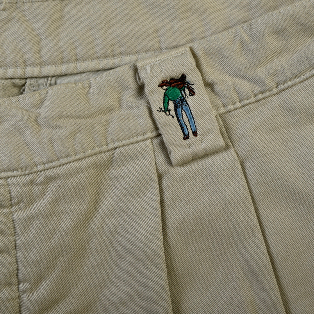 PANTALONI CHINO HAND DYED BEIGE - 36