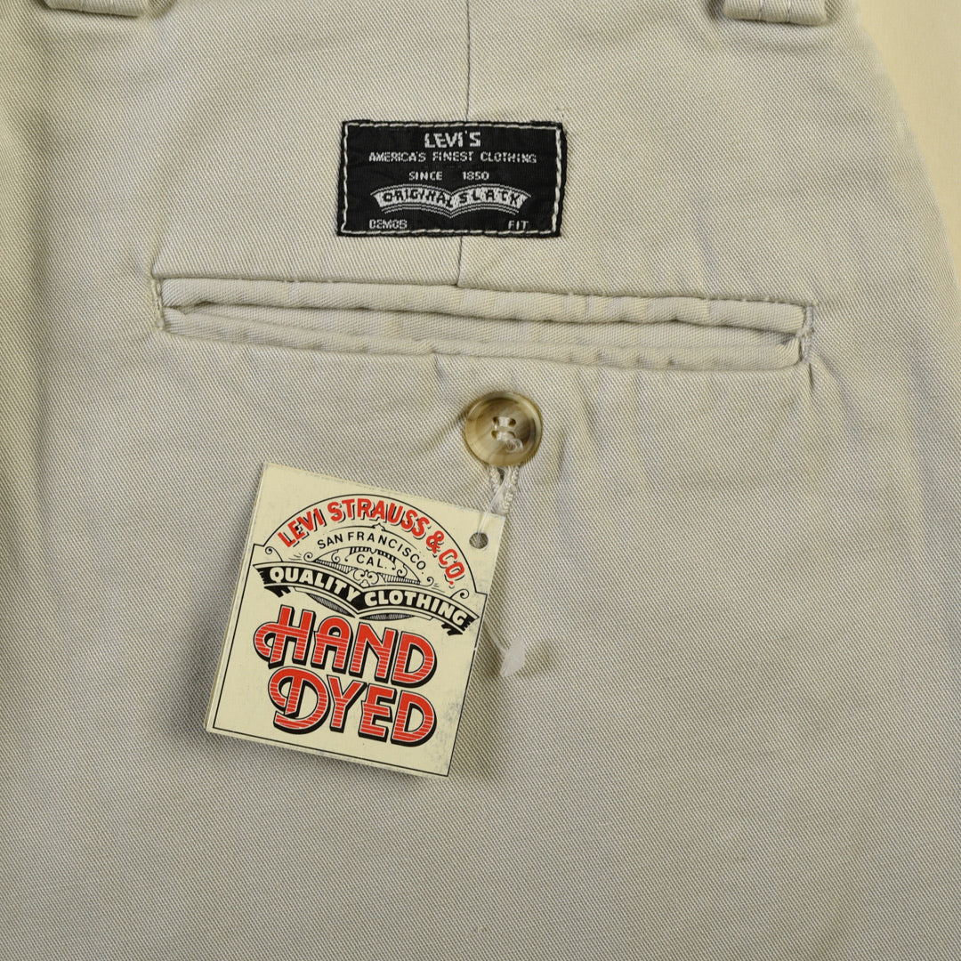 PANTALONI CHINO HAND DYED BEIGE - 32