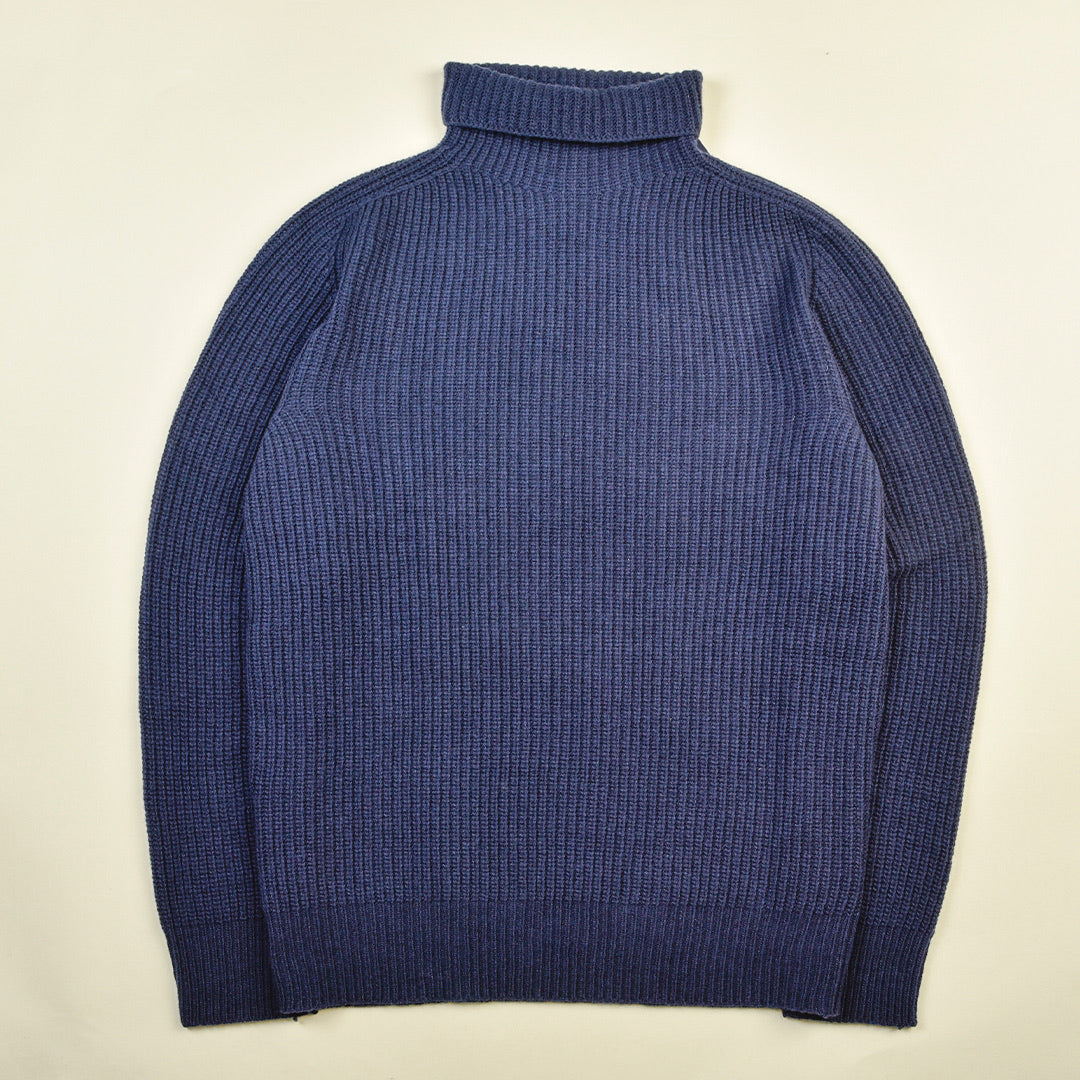 MAGLIONE DOLCEVITA BLU