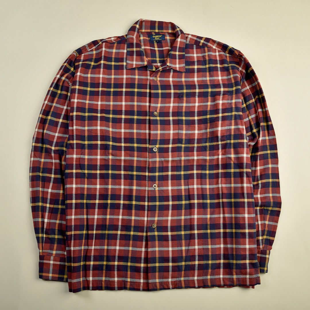 CAMICIA CHECKERED ROSSO/NERA - L