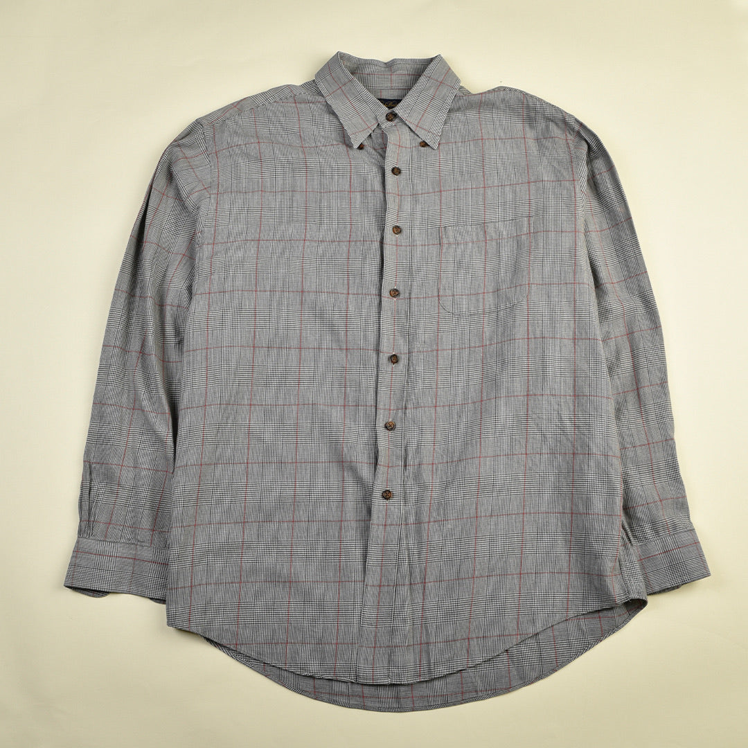 CAMICIA FLANNEL GRIGIA - L