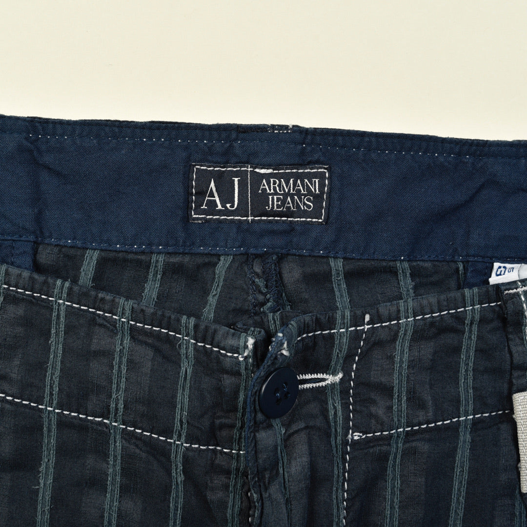 PANTALONI CANAPA STRIPED BLU - 36