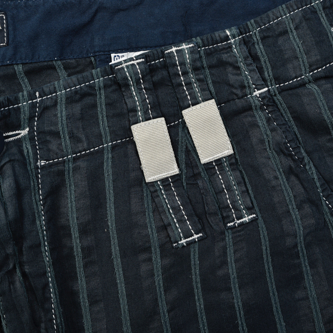 PANTALONI CANAPA STRIPED BLU - 36