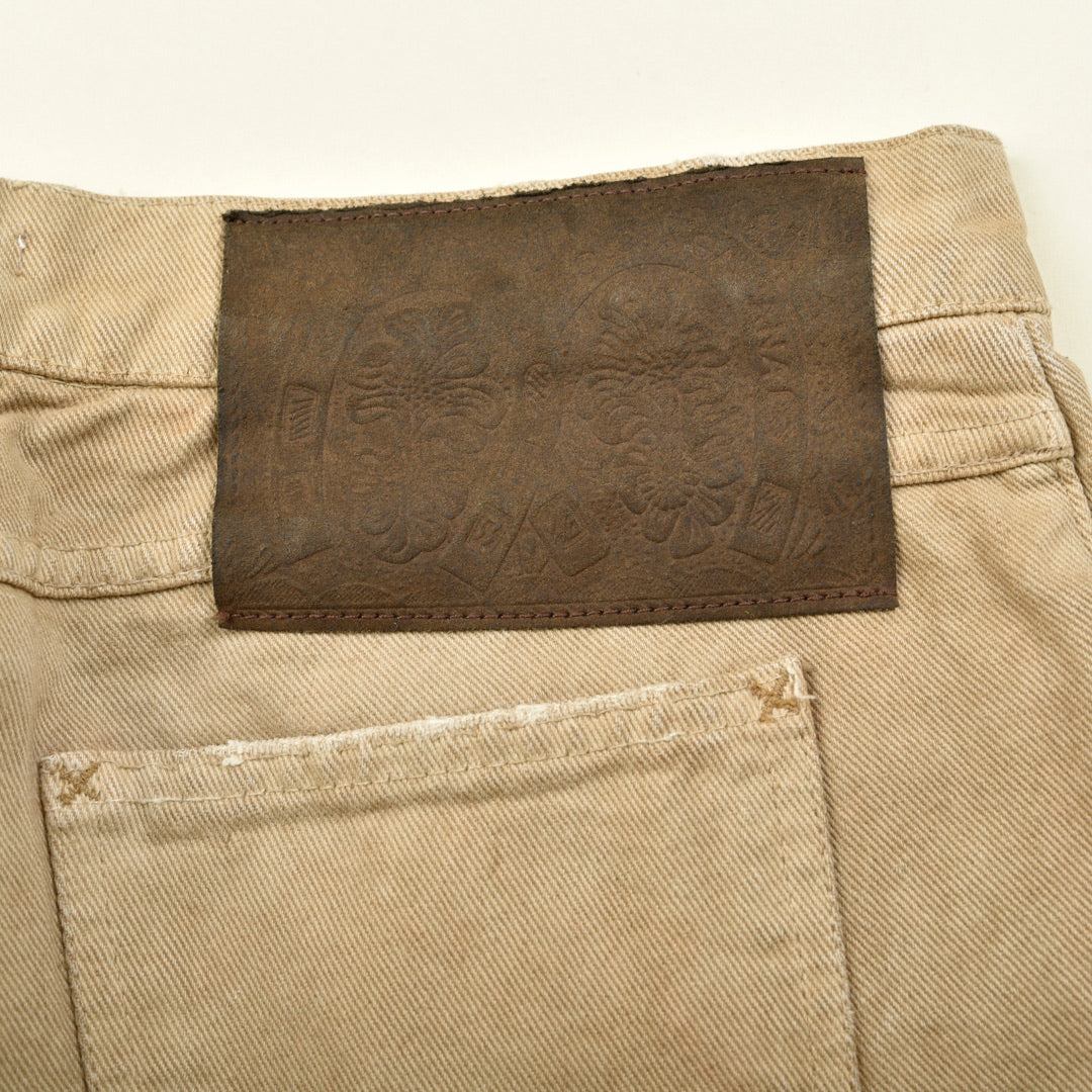 PANTALONI RIPPED AND DESTROYED BEIGE - 32