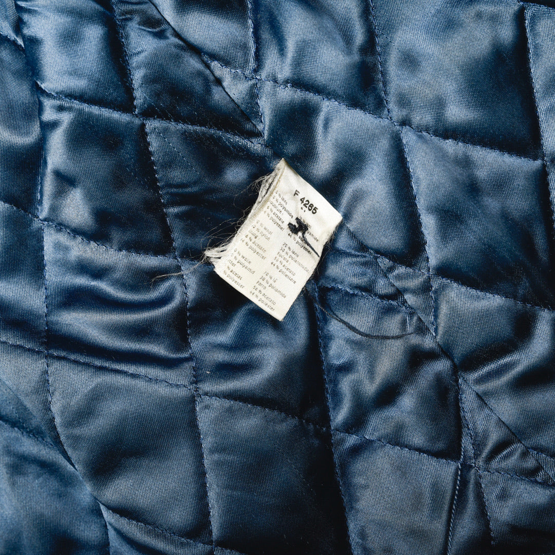 CAPPOTTO IN LANA TRAPUNTATO BLU - XL/XXL